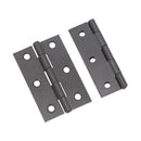 Spira Brass - NON CE  76mm  76mmMild Steel Butt Hinges - Gunmetal Grey - 1838GG - Choice Handles