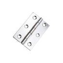 Spira Brass - NON CE  76mm  76mmMild Steel Butt Hinges - Polished Chrome - 1838PC - Choice Handles