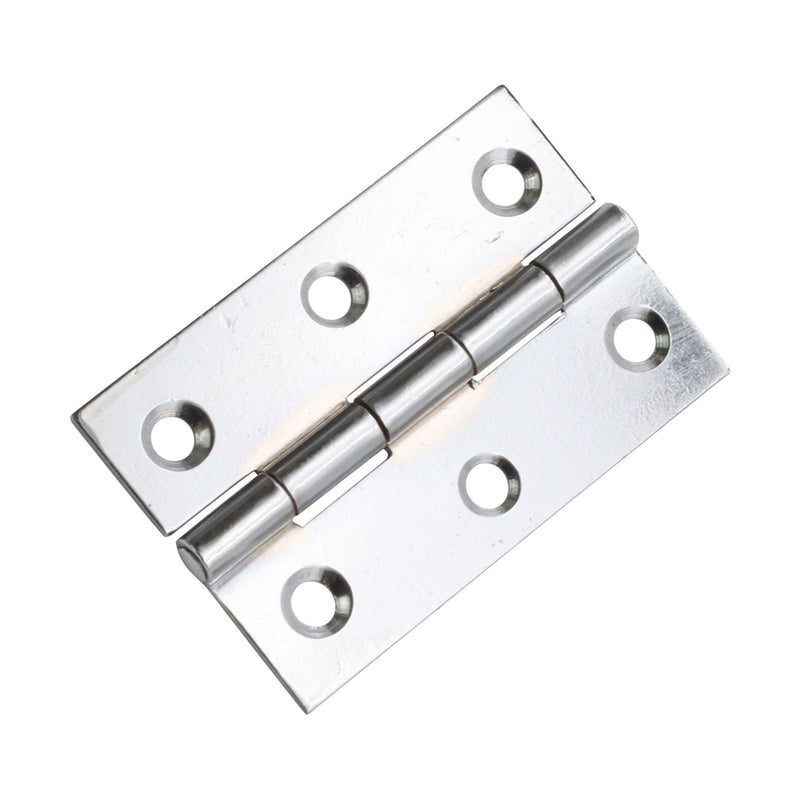 Spira Brass - NON CE  76mm  76mmMild Steel Butt Hinges - Polished Chrome - 1838PC