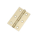 Spira Brass - NON CE  76mm  76mmMild Steel Butt Hinges  Satin Brass - 1838SB - Choice Handles