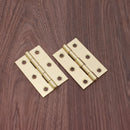 Spira Brass - NON CE  76mm  76mmMild Steel Butt Hinges  Satin Brass - 1838SB - Choice Handles