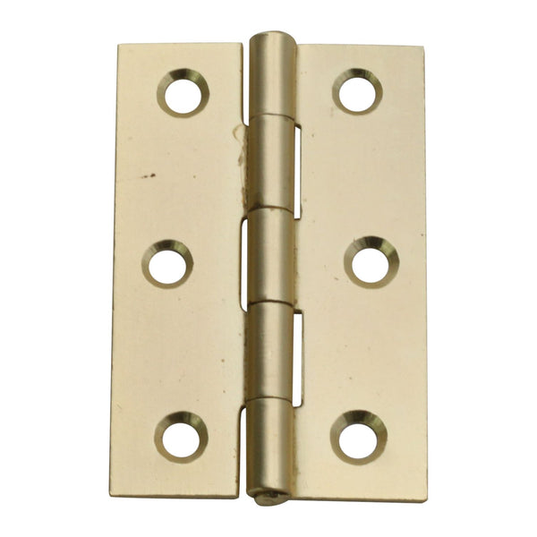 Spira Brass - NON CE  76mm  76mmMild Steel Butt Hinges  Satin Brass - 1838SB