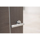 Millhouse Brass Stephenson Knurled Lever Door Handle on 5mm Slimline Round Rose - Polished Chrome - MHSR250PC - Choice Handles