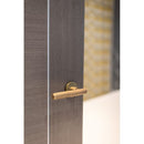 Millhouse Brass Stephenson Knurled Lever Door Handle on 5mm Slimline Round Rose - Yester Bronze - MHSR250YB - Choice Handles