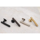 Millhouse Brass Crompton Knurled Lever Door Handle on 5mm Slimline Round Rose - Yester Bronze - MHSR100YB - Choice Handles