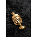 Old English Solid Brass Oval WC Turn and Release - Raw Brass  - OEOWCRB - Choice Handles