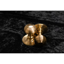 Old English Ripon Solid Brass Reeded Mortice Knob on Concealed Fix Rose - Raw Brass  - OE50RMKRB - Choice Handles