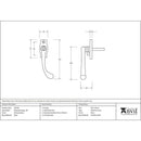 From The Anvil - Peardrop Espag - RH - Polished Brass - 20419R - Choice Handles