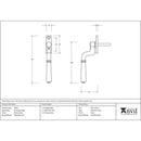 From The Anvil - Teardrop Espag - Electro Brass - 20461 - Choice Handles
