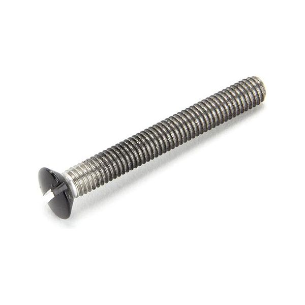 From The Anvil - Black SS M5 x 40mm CS RH Bolt (1) - Black  - 26396B - Choice Handles