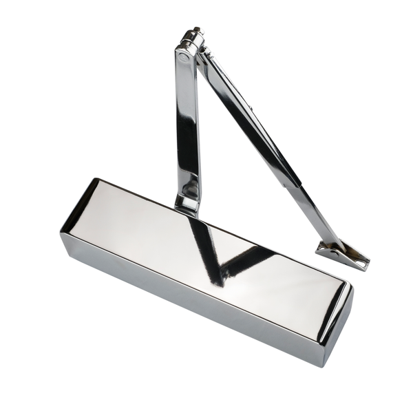 Eclipse - 100 Series Door Closer PCP Radius Cover & Arm Size 3-6 -  Polished Chrome -  28990 - Choice Handles