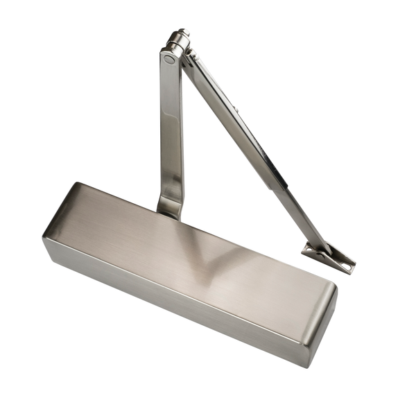 Eclipse - 100 Series Door Closer SNP Radius Cover & Arm Size 3-6 -  Satin Nickel -  28991 - Choice Handles