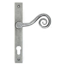 From The Anvil - Monkeytail Slimline Lever Espag. Lock Set - LH - Pewter Patina - 33038L - Choice Handles