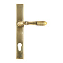 From The Anvil - Slimline Lever Espag. Lock Set - Aged Brass - 33039 - Choice Handles