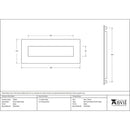 From The Anvil - Letter Plate - Black - 33056 - Choice Handles