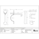 From The Anvil - Medium Bean Thumblatch - XL - Beeswax - 33101XL - Choice Handles