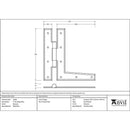From The Anvil - Beeswax 7" HL Hinge (pair) - 33182 - Choice Handles