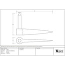 From The Anvil - Spike Pin (pair) - Beeswax - 33190 - Choice Handles