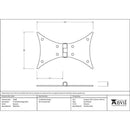 From The Anvil - Beeswax 5" Butterfly Hinge (pair) - 33200 - Choice Handles