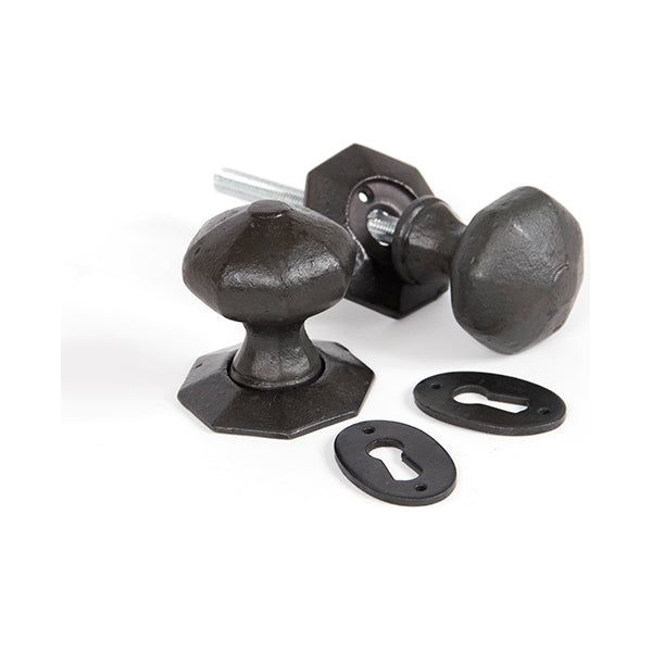 From The Anvil - Beeswax Octagonal Mortice/Rim Knob Set - Beeswax - 33228