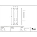 From The Anvil - Frame Hook for 33234 (pair) - Black - 33234H - Choice Handles