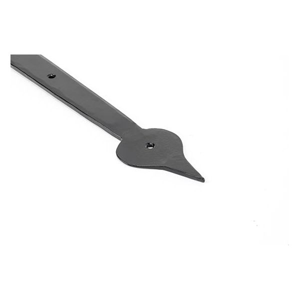 From The Anvil - Black 35" Hook & Band Hinge - Cranked (pair) - 33234 - Choice Handles