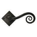 From The Anvil - Black Monkeytail Lever on Rose Set (Diamond) - 33235 - Choice Handles