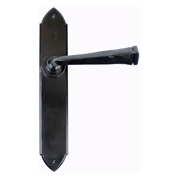 From The Anvil - Gothic Lever Latch Set - Black - 33275 - Choice Handles