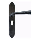From The Anvil - Gothic Lever Euro Lock Set - Black - 33277 - Choice Handles