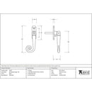 From The Anvil - Monkeytail Espag - RH - Black - 33287 - Choice Handles