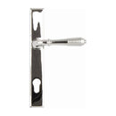 From The Anvil - Reeded Slimline Lever Espag. Lock Set - Polished Chrome - 33305 - Choice Handles