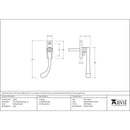 From The Anvil - Slim Peardrop Espag - LH - Antique Pewter - 33333 - Choice Handles