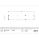 From The Anvil - 780mm x 150mm Kick Plate - Pewter Patina - 33386 - Choice Handles