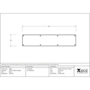 From The Anvil - 700mm x 150mm Kick Plate - Pewter Patina - 33388 - Choice Handles