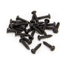From The Anvil - Black 4 x 1/2" Round Head Screws (25) - 33403 - Choice Handles