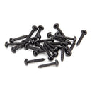 From The Anvil - Black 8 x 1" Round Head Screws (25) - 33418 - Choice Handles