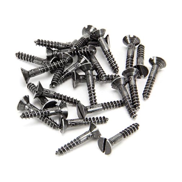 From The Anvil - Pewter 8 x 1" Countersunk Screws (25) - 33434 - Choice Handles