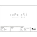 From The Anvil - Cranked Stay Pin - Antique Pewter - 33456 - Choice Handles