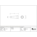 From The Anvil - Black Projection Door Stop - Black - 33491 - Choice Handles