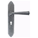 From The Anvil - Gothic Lever Lock Set - Pewter Patina - 33600 - Choice Handles