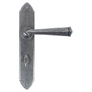 From The Anvil - Gothic Lever Bathroom Set - Pewter Patina - 33604/B - Choice Handles