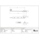 From The Anvil - 8" Monkeytail Stay - Pewter Patina - 33630 - Choice Handles