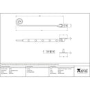 From The Anvil - 12" Monkeytail Stay - Pewter Patina - 33632 - Choice Handles