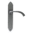 From The Anvil - Gothic Curved Sprung Lever Latch Set - Pewter Patina - 33635 - Choice Handles