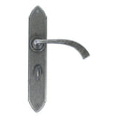 From The Anvil - Gothic Curved Sprung Lever Bathroom Set - Pewter Patina - 33636 - Choice Handles