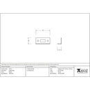 From The Anvil - Angled Keep - Pewter Patina - 33711 - Choice Handles