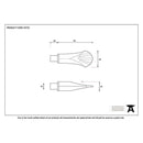 From The Anvil - Pewter Shell Curtain Finial (pair) - 33735 - Choice Handles