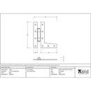 From The Anvil - Black 3¼" HL Hinge (pair) - 33755 - Choice Handles