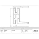 From The Anvil - Black 7" HL Hinge (pair) - 33757 - Choice Handles