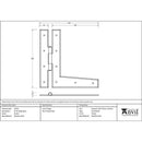 From The Anvil - Pewter 9" HL Hinge (pair) - 33759 - Choice Handles